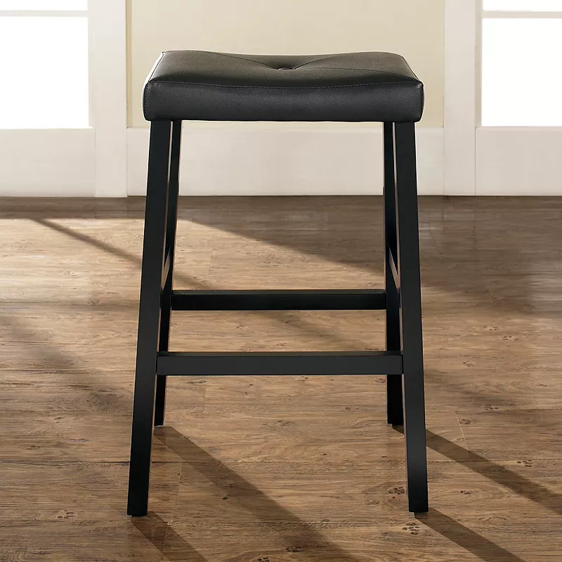 Crosley Furniture 2-piece Saddle Seat Bar Stool Set