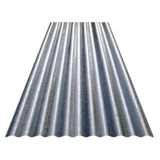 8 ft. Corrugated Galvanized Steel 29-Gauge Roof Panel