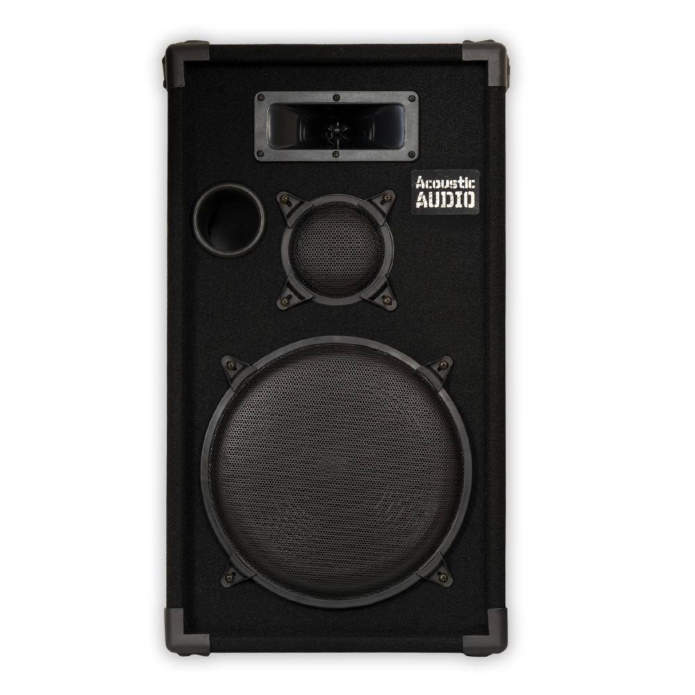 Acoustic Audio by Goldwood Passive 12 in. DJ Speaker 3-Way PA Karaoke Band Home Monitor CR12