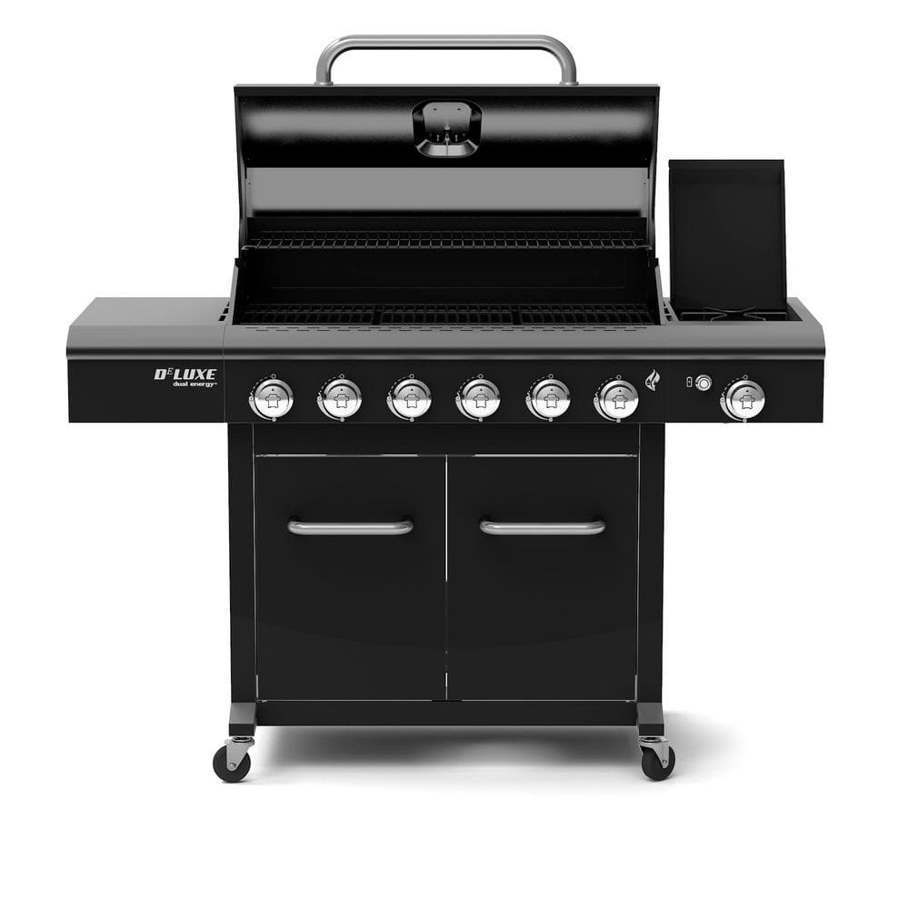 Nexgrill Deluxe 6-Burner Propane Gas Grill in Black with Side Burner 720-0898A