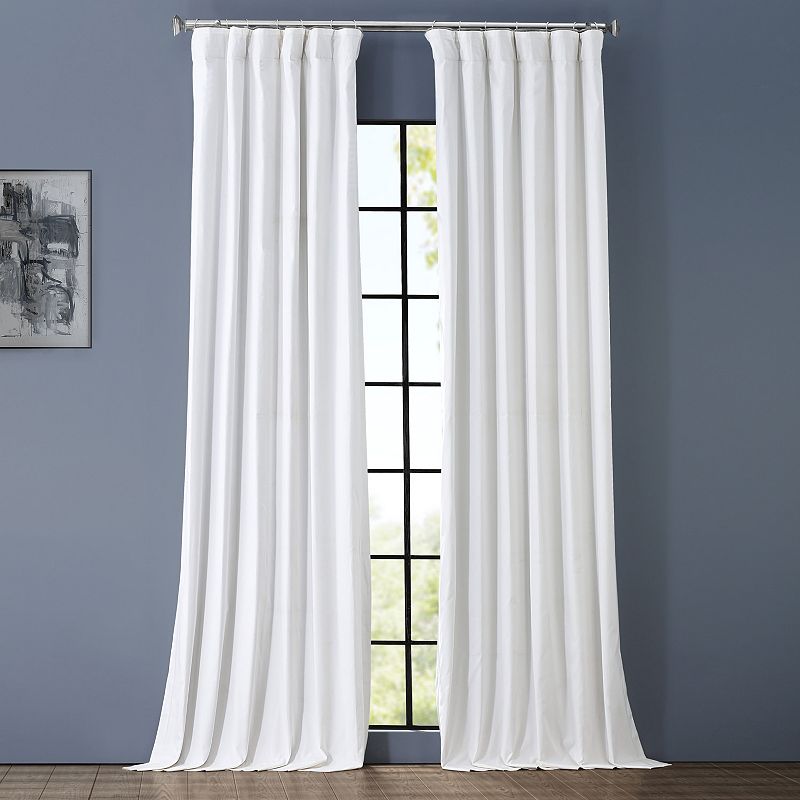 EFF Solid Cotton Blackout Window Curtain