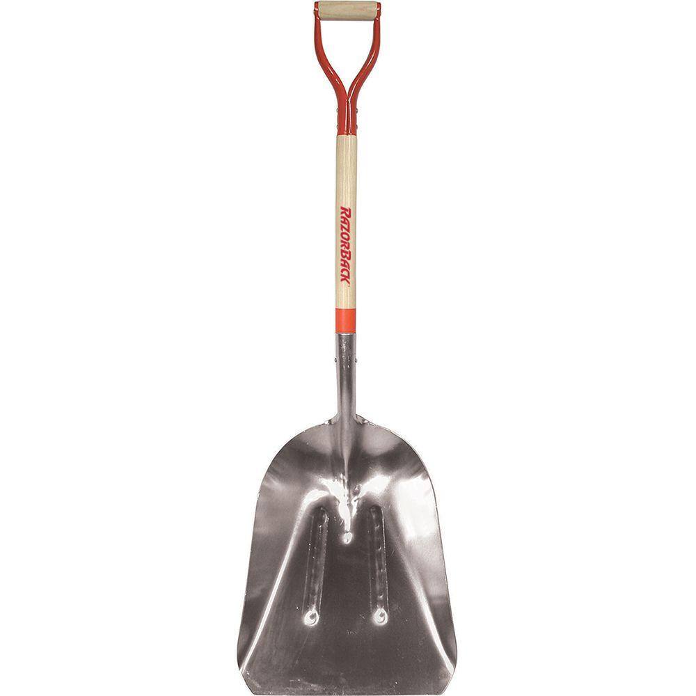 Razor-Back 31 in. D-Handle Aluminum Scoop Garden Trowel 53130