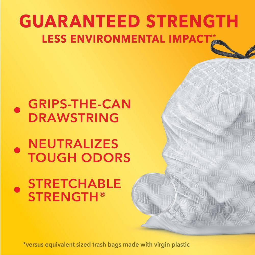 Glad Force Flex 13 Gal. Drawstring Trash Bags Original Scent with Gain Original Scent (40-Count) 1258722442