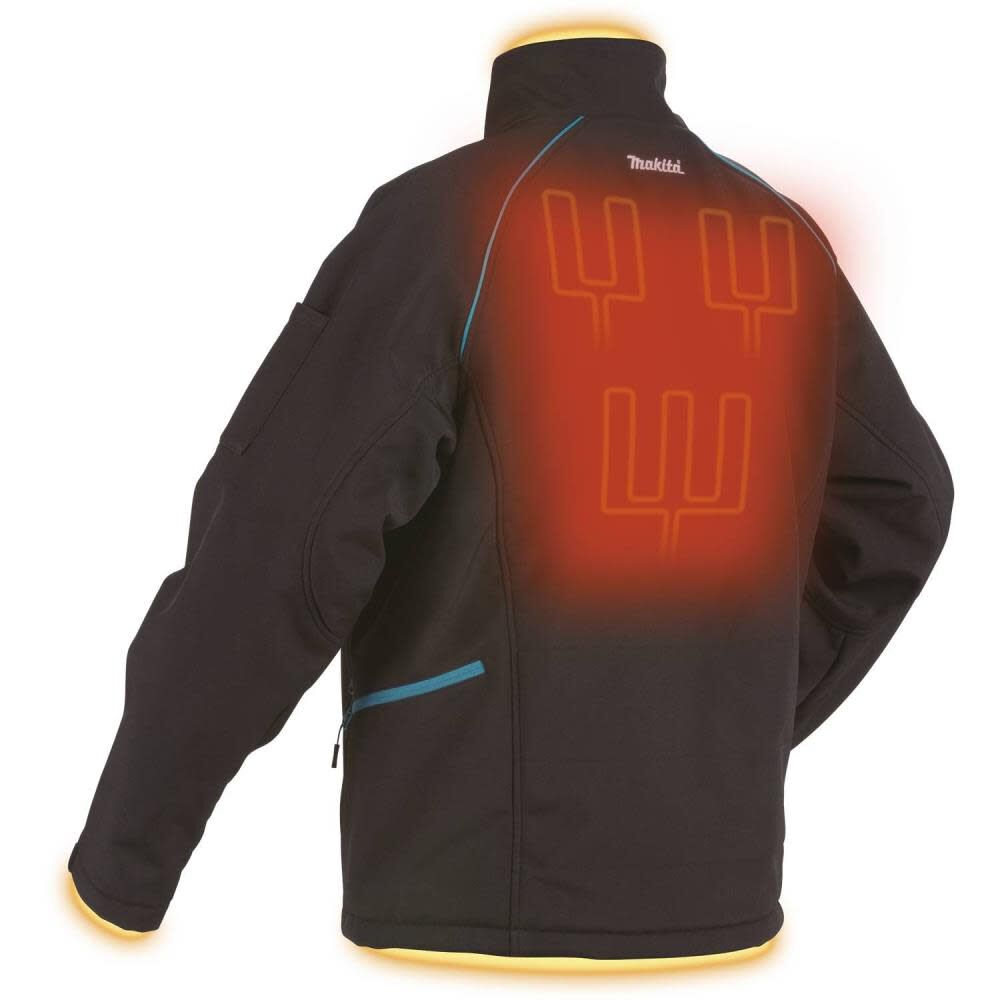 Makita 18V LXT Lithium-Ion Cordless Heated Jacket Jacket Only (Black 2XL) DCJ205Z2XL from Makita