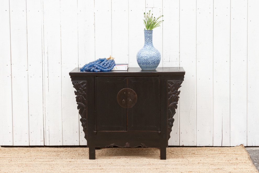 Antique Ming Style Black Cabinet   Asian   Accent Chests And Cabinets   by De cor  Houzz