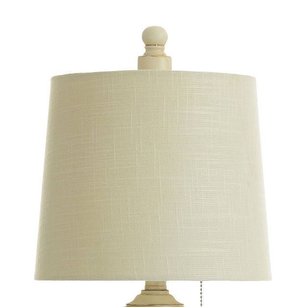 Gilda Table Lamp Distressed Cream Stylecraft