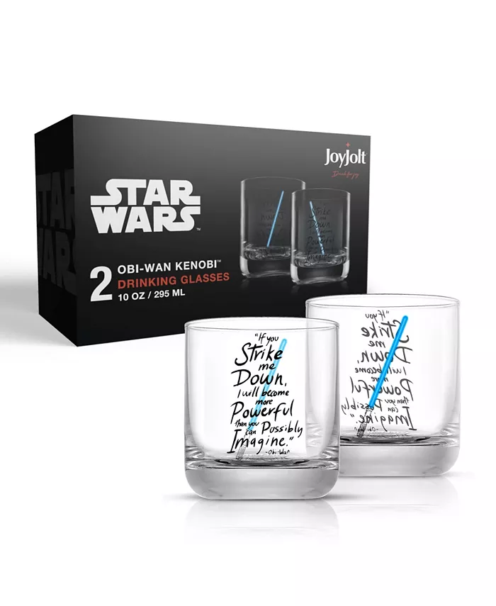 JoyJolt Star Wars New Hope Short Drinking Glasses Set of 2