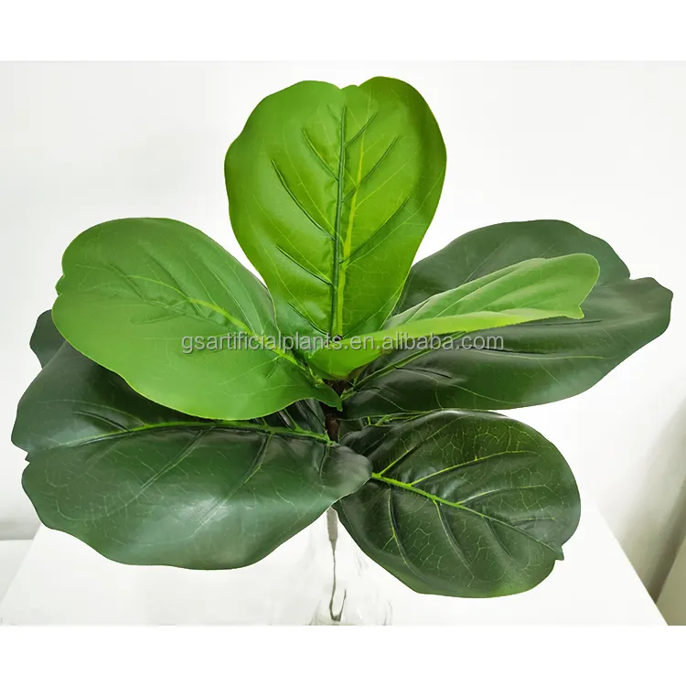 35cm height garden supplies artificial branch faux lyrata artificial ficus tree for interior exterior decorative