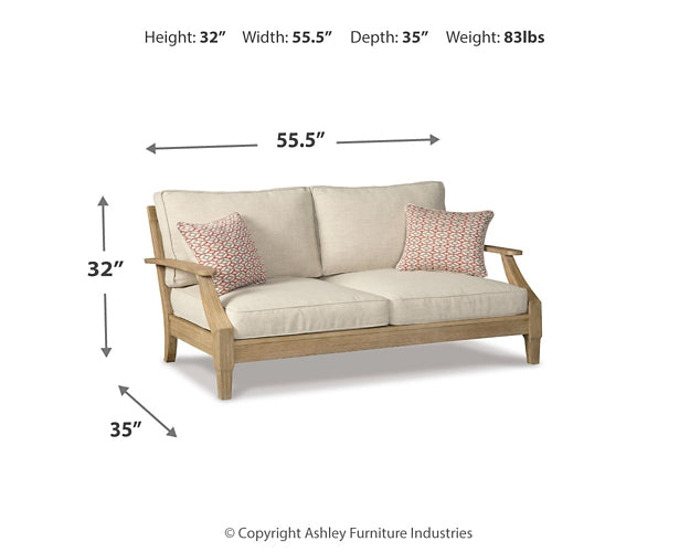 Clare View Outdoor Loveseat with 2 Lounge Chairs