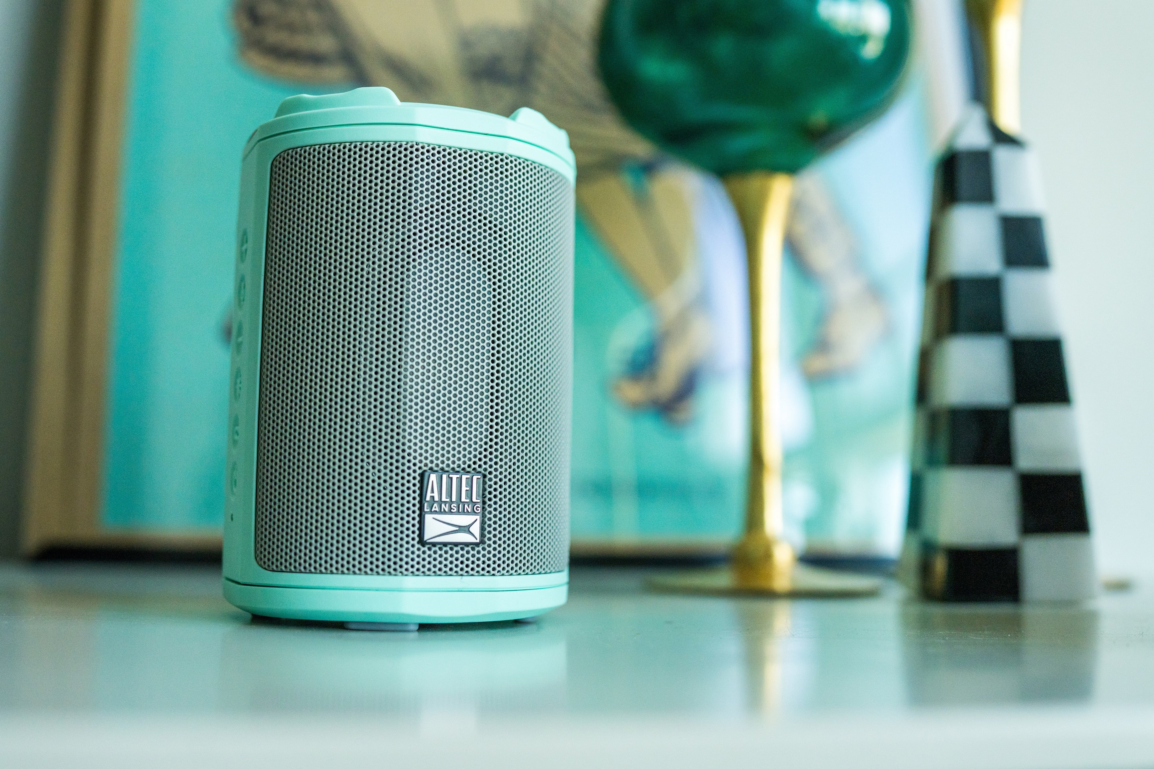 Altec Lansing HydraMotion Everythingproof Portable Wireless Bluetooth Speaker, Mint,  IMW1100-MTG