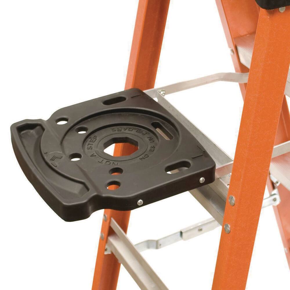 Louisville Ladder AluminumPlastic Pail Shelf For Use with Louisville Step Ladders LP-2400-00