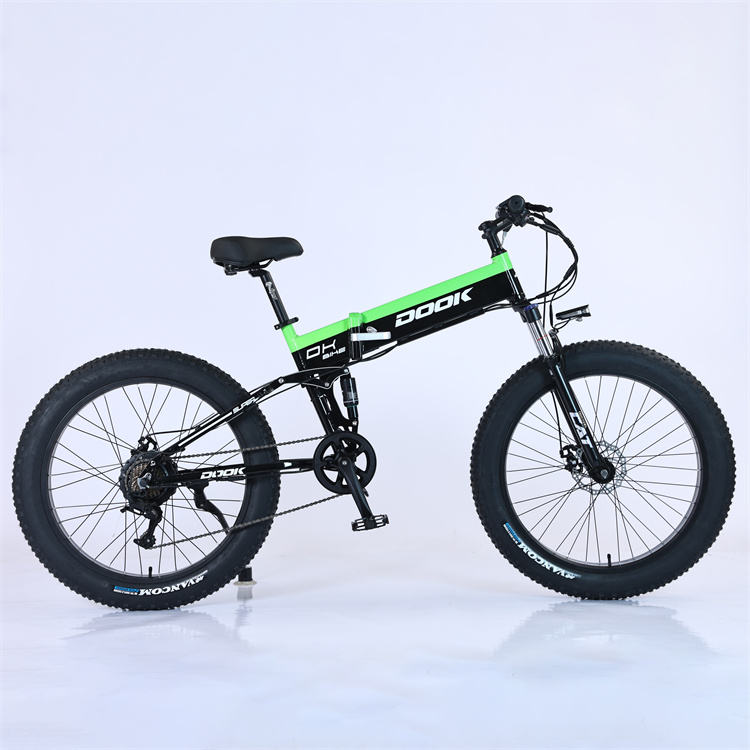 26 Inch factory OEM adult  Hot Selling Folding Electric Bicycle 48V  7/21 Speed Folding E Bike Fat Tire Electric Bike