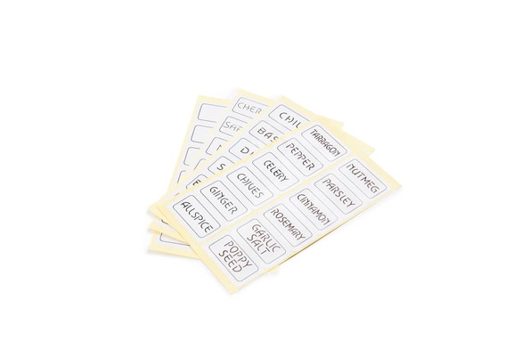 Fox Run 5166 Spice Labels  Pack of 48