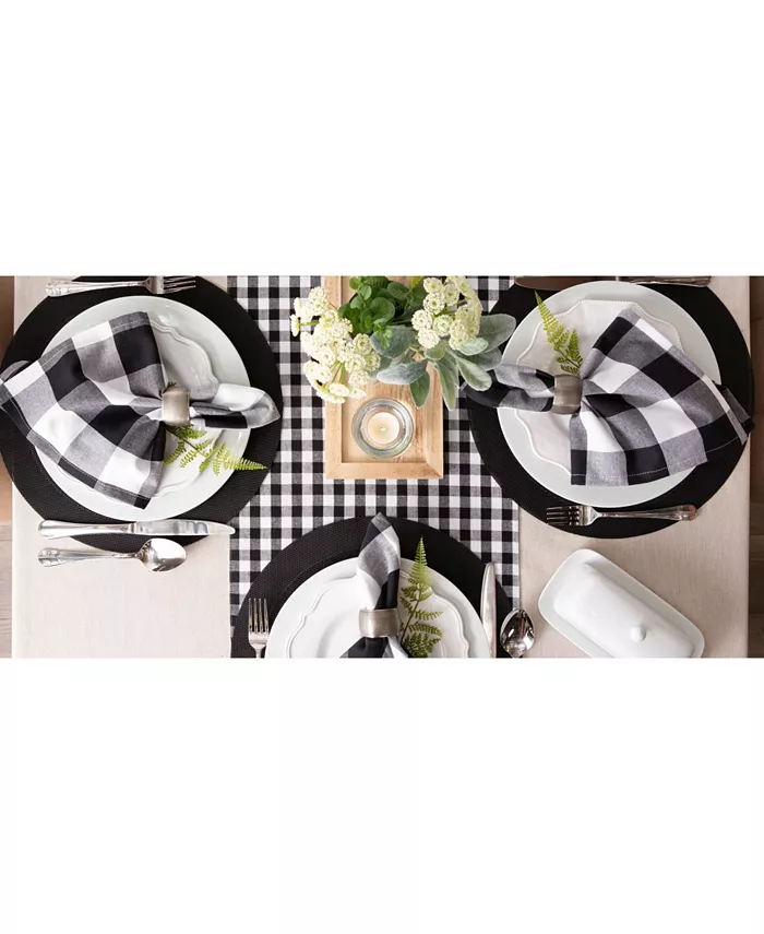 Design Imports Reversible Gingham - Buffalo Check Table Runner 14 x 108