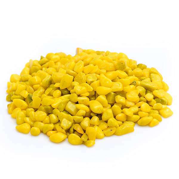 Aquarium Pebbles (Yellow, Small) - 1 kg