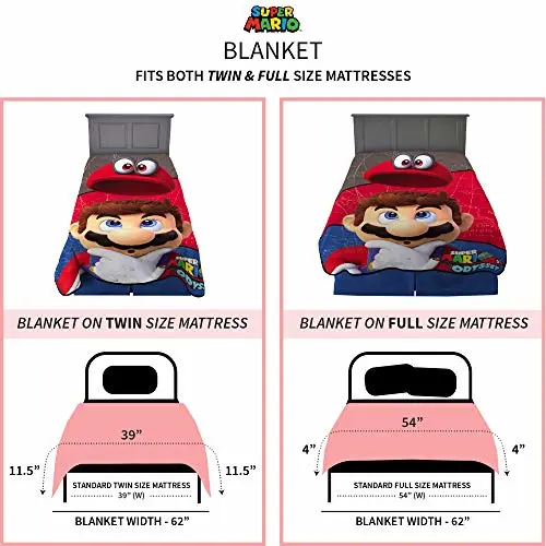 Kids Bedding Soft Plush Blanket Twin/Full Size