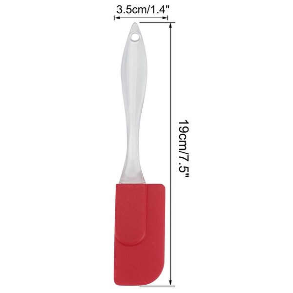 2 Pcs Small Flexible Silicone Spatula Heat Resistant Non Sticky - 2pcs