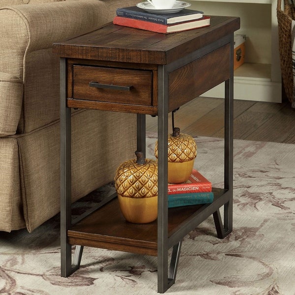 Side Table with Drawer in Oak