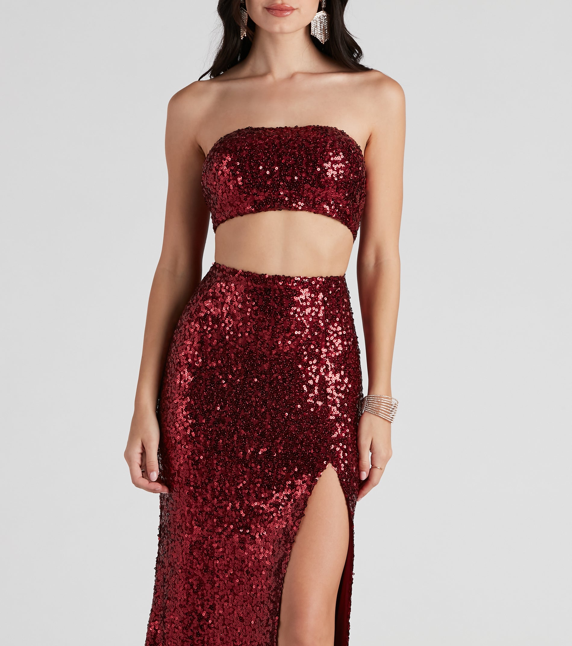 Yasmina Formal Cutout Sequin Dress