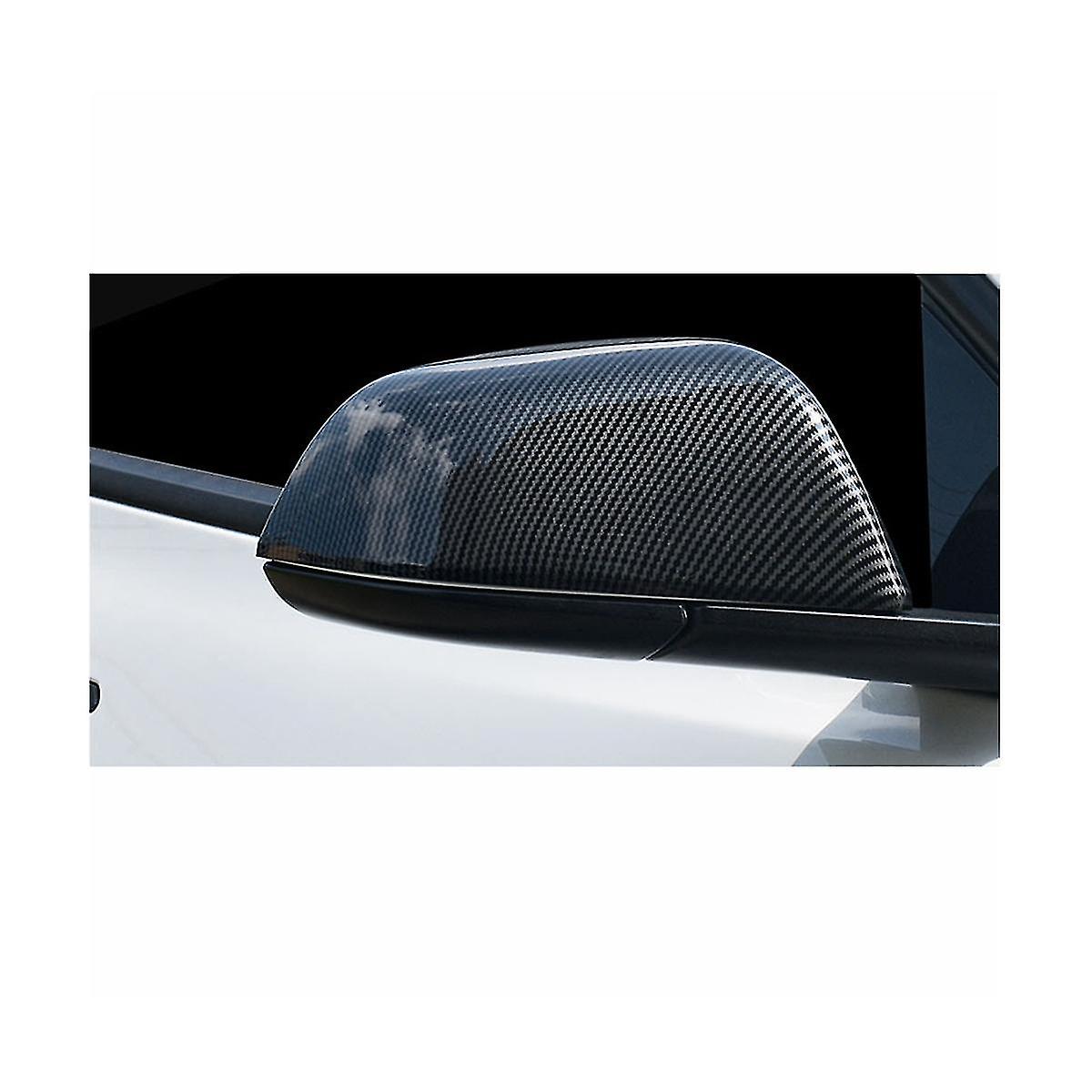 For Model3/y Rearview Mirror Protection Case Blackened Carbon Brazed Dimensional Accessory Decorati