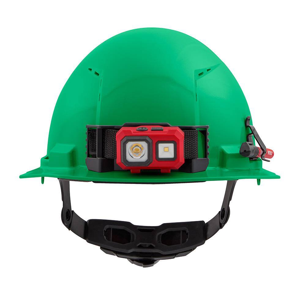 MW BOLT Green Type 1 Class C Front Brim Vented Hard Hat with 6-Point Ratcheting Suspension (10-Pack) 48-73-1226X10