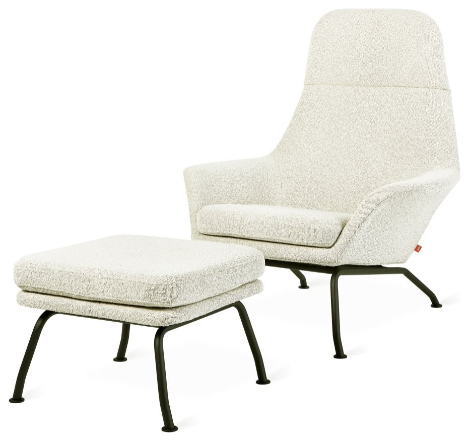 Tallinn Chair  ampOttoman   Midcentury   Armchairs And Accent Chairs   by Old Bones Co.  Studios  Houzz