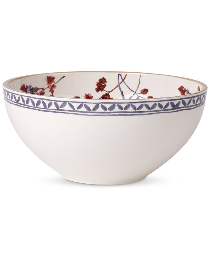 Villeroy and Boch Artesano Provencal Lavender Collection Porcelain Round Vegetable Bowl