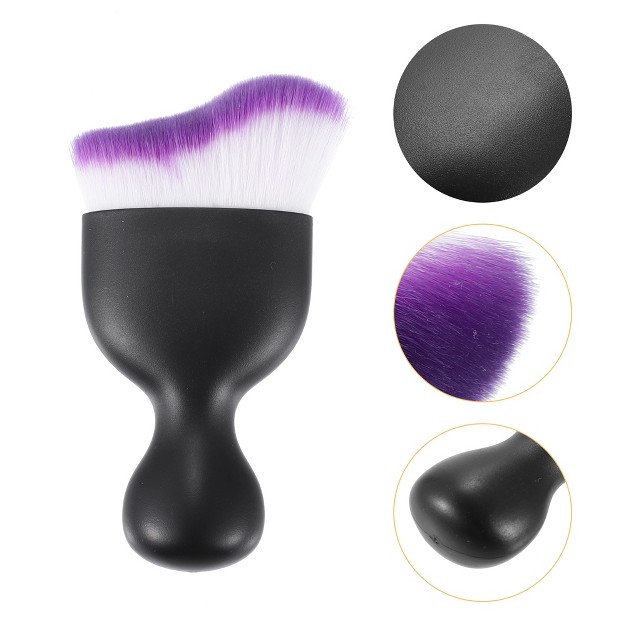 Unique Bargains Car Interior Bristles Detailing Brush Dusting Tool Black Purple 1 Pc