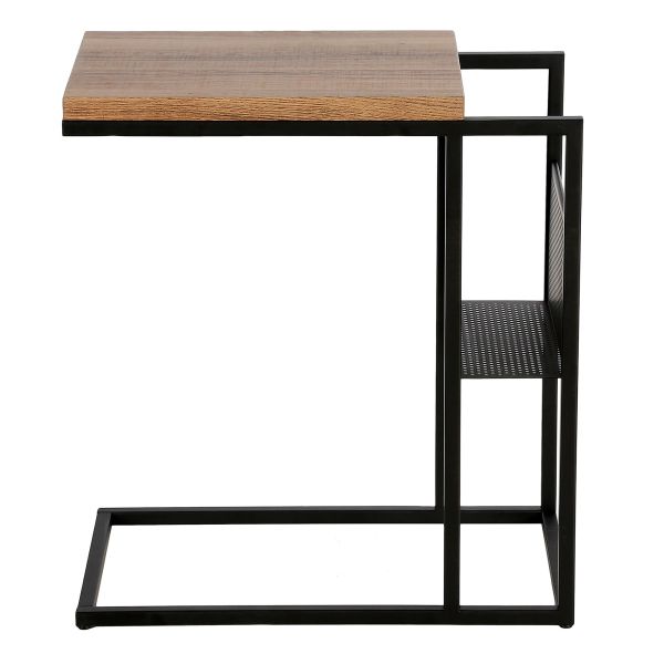 Clyde 20'' Wide Rectangular Side Table in Blackened Bronze