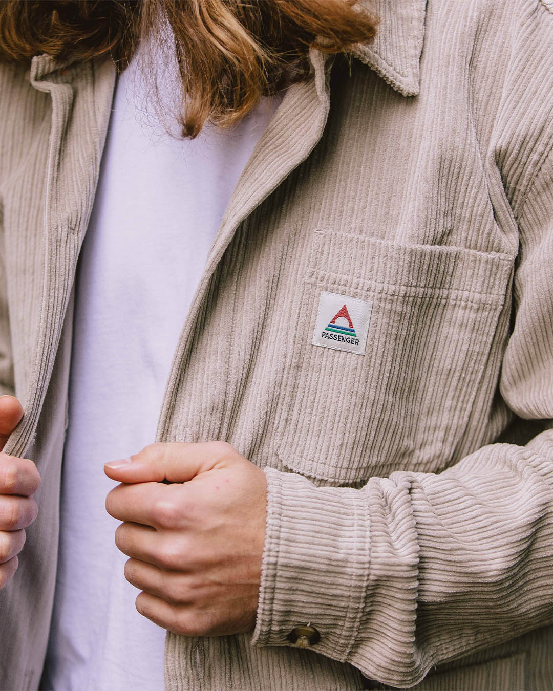 Balsa Cord Overshirt - Feather