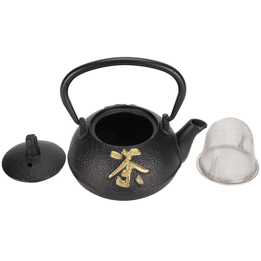 Iron Teapot Kettle Uncoated With Strainer 0.3l Tea And Zen Set Boiler For Home Tea House