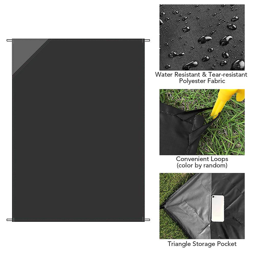 Ultralight Water Resistant Camping Mat With Triangle Pocket Sand Free Beach Mat Picnic Blanket Sandproof Beach Blanket No.206780