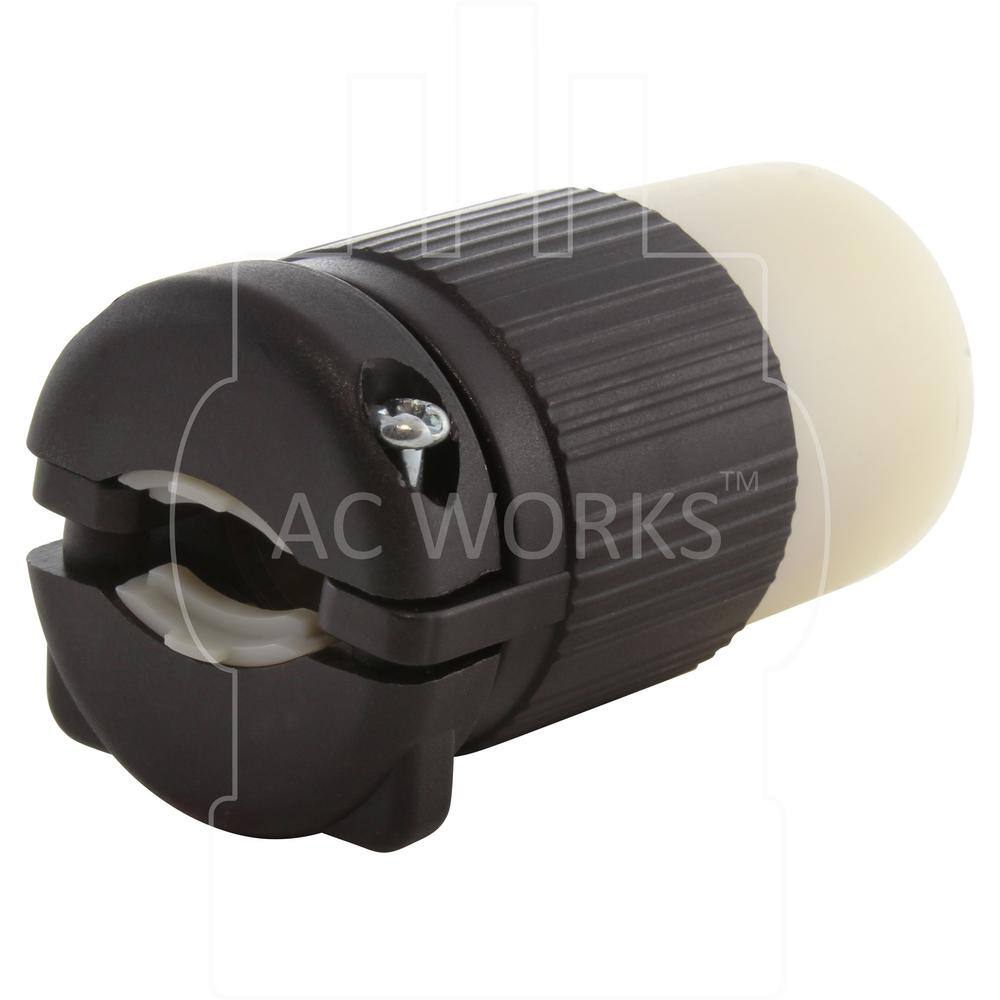 AC WORKS 15 20 Amp 125-Volt NEMA 5-1520R 3-Prong Industrial Grade Heavy Duty Household Female Connector AS520R