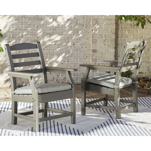 Signature Design by Ashley Visola Gray 6Piece Outdoor Dining Package