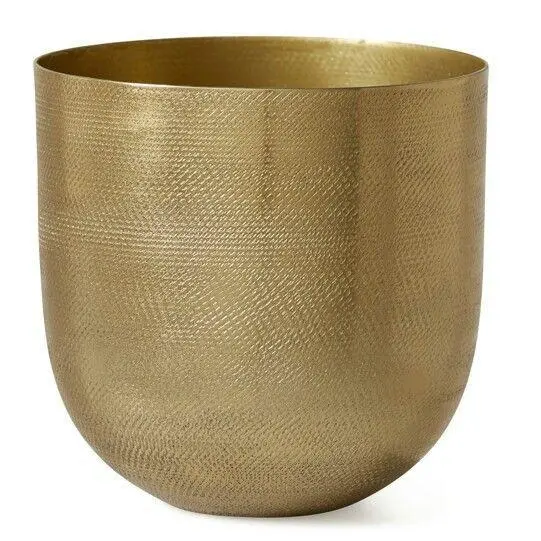 Sustainable Quality Gold Metal Planters for Garden Home Decorative Plant Custom Shape Flower Pot Luxury Floor Planter