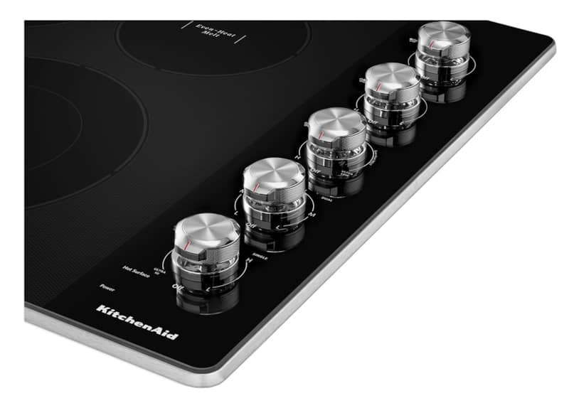 KitchenAid ADA 30 Stainless Steel Electric Cooktop With 5 Elements And Knob Controls