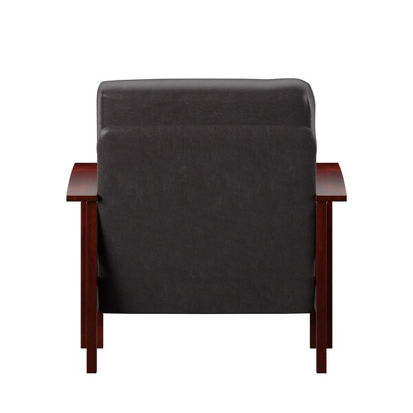 Hills Mission-Style Oak Accent Chair by iNSPIRE Q Classic