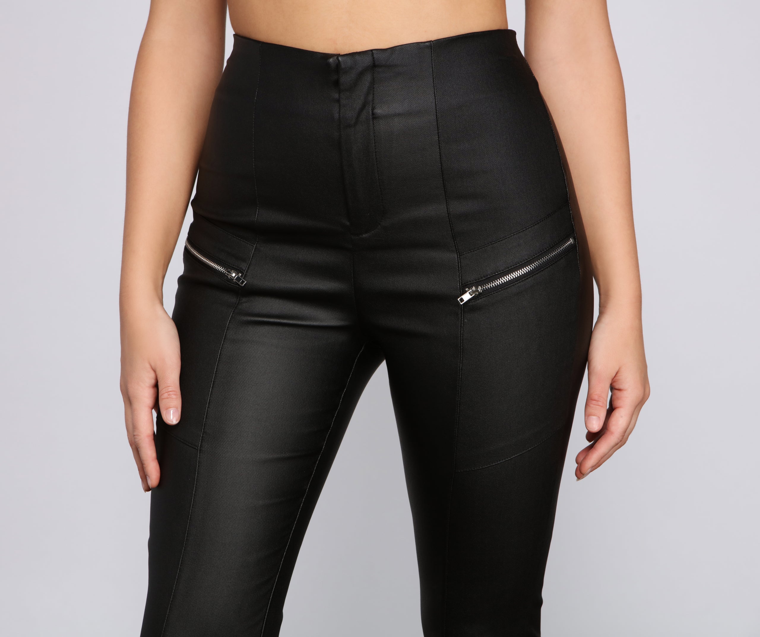 Edgy Vibes Faux Leather Pants