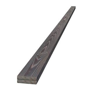 UFP-Edge 1 in. x 4 in. x 8 ft. Charred Wood Ash Gray Pine Trim Board (2-Pack) 311348