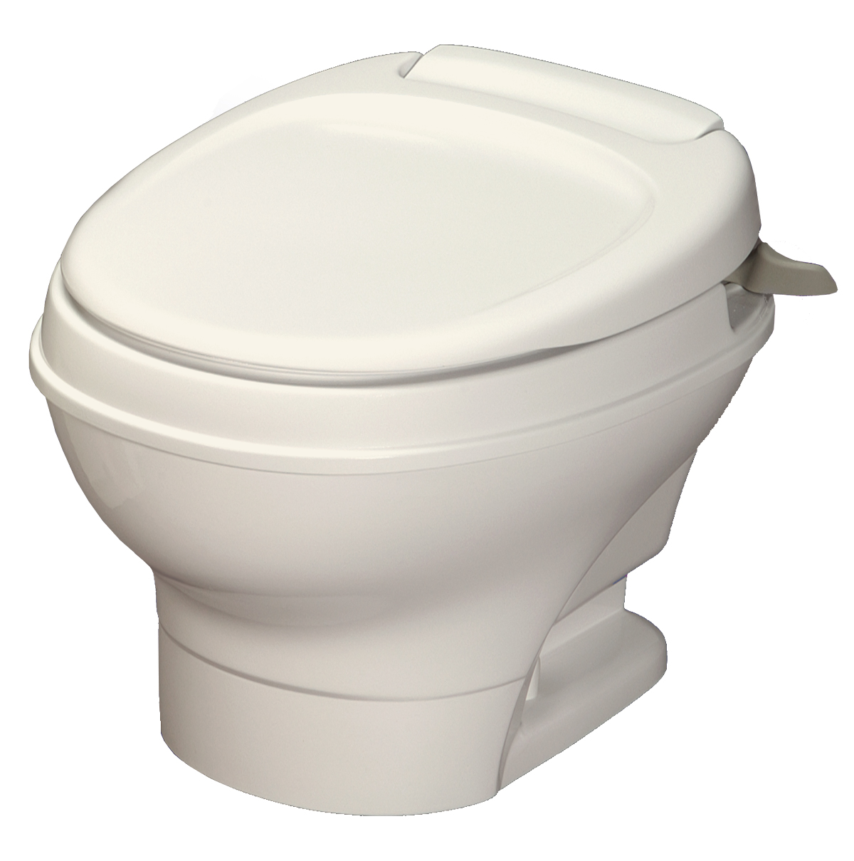 Thetford Aqua-Magic V RV Toilet, Hand Flush, Low, Parchment, 31647