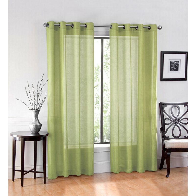 Kate Aurora Basic Home Custom Sheer Voile Grommet Top Window Curtains