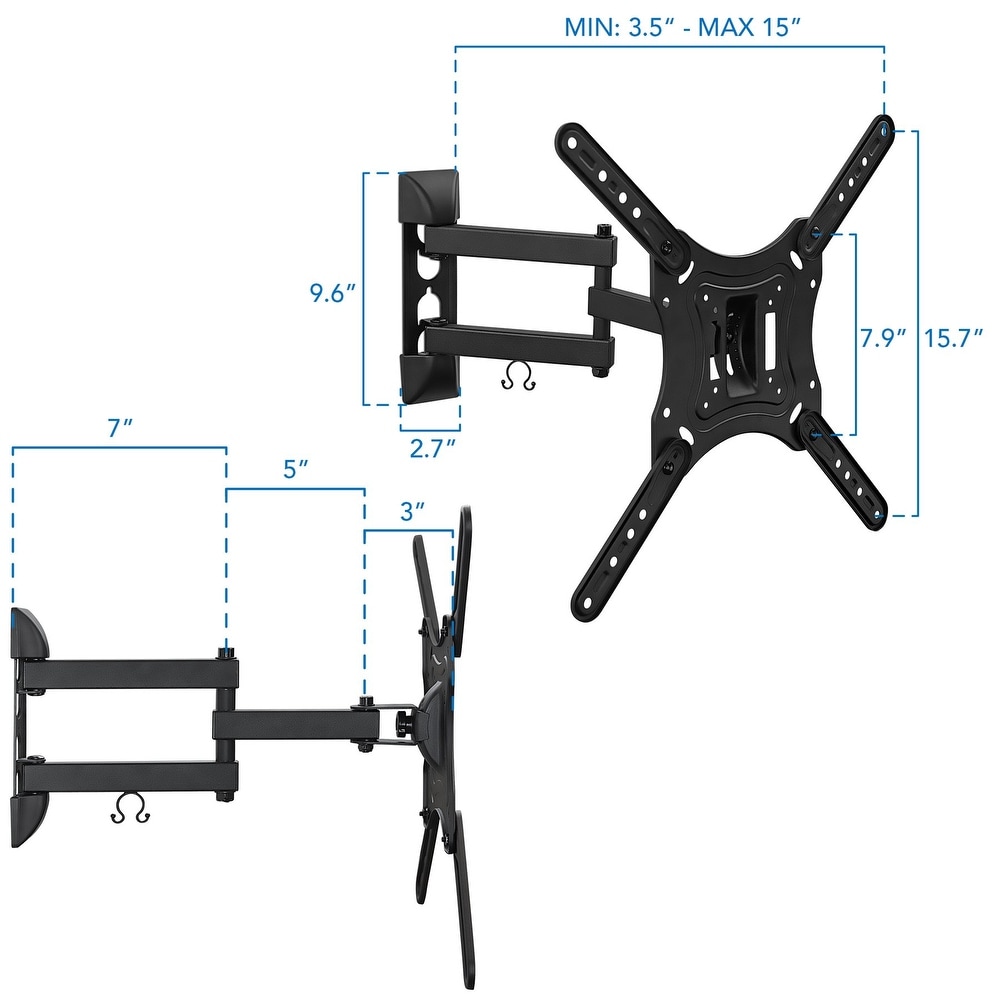 Mount It! Articulating TV Wall Mount w/ Full Motion Arm  Fits 32\