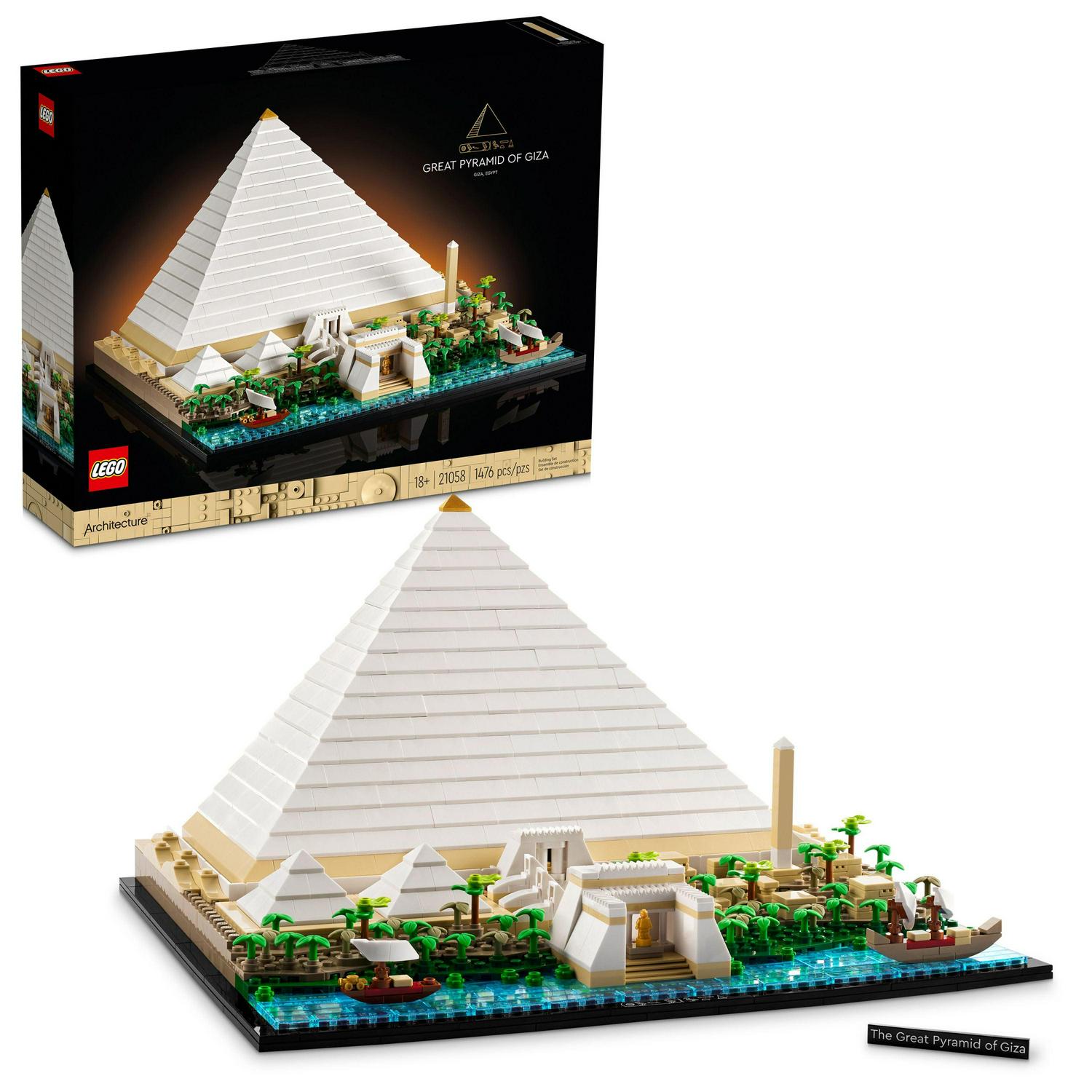 LEGO Architecture Great Pyramid of Giza 21058 Building Set (1476 Pieces)  Crowdfused