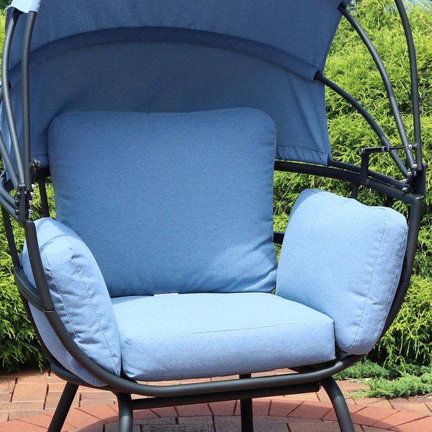 Sunnydaze Outdoor Modern Luxury Replacement Basket Chair Cushion