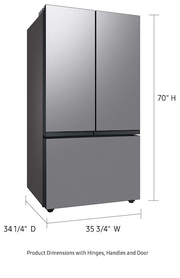 36quot wide 30 cu ft Bespoke Design French Door Refrigerator  RF