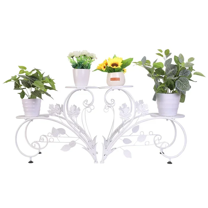 Plant Pot Home Cheap Artificial Indoor Garden Wholesale Iron Metal Adjustable Stand Home Indoor Outdoor Decor Usage In Wholesale