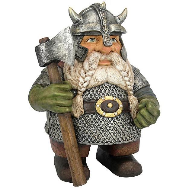 Design Toscano Viking Victor Norse Dwarf Gnome Statue Multicolored