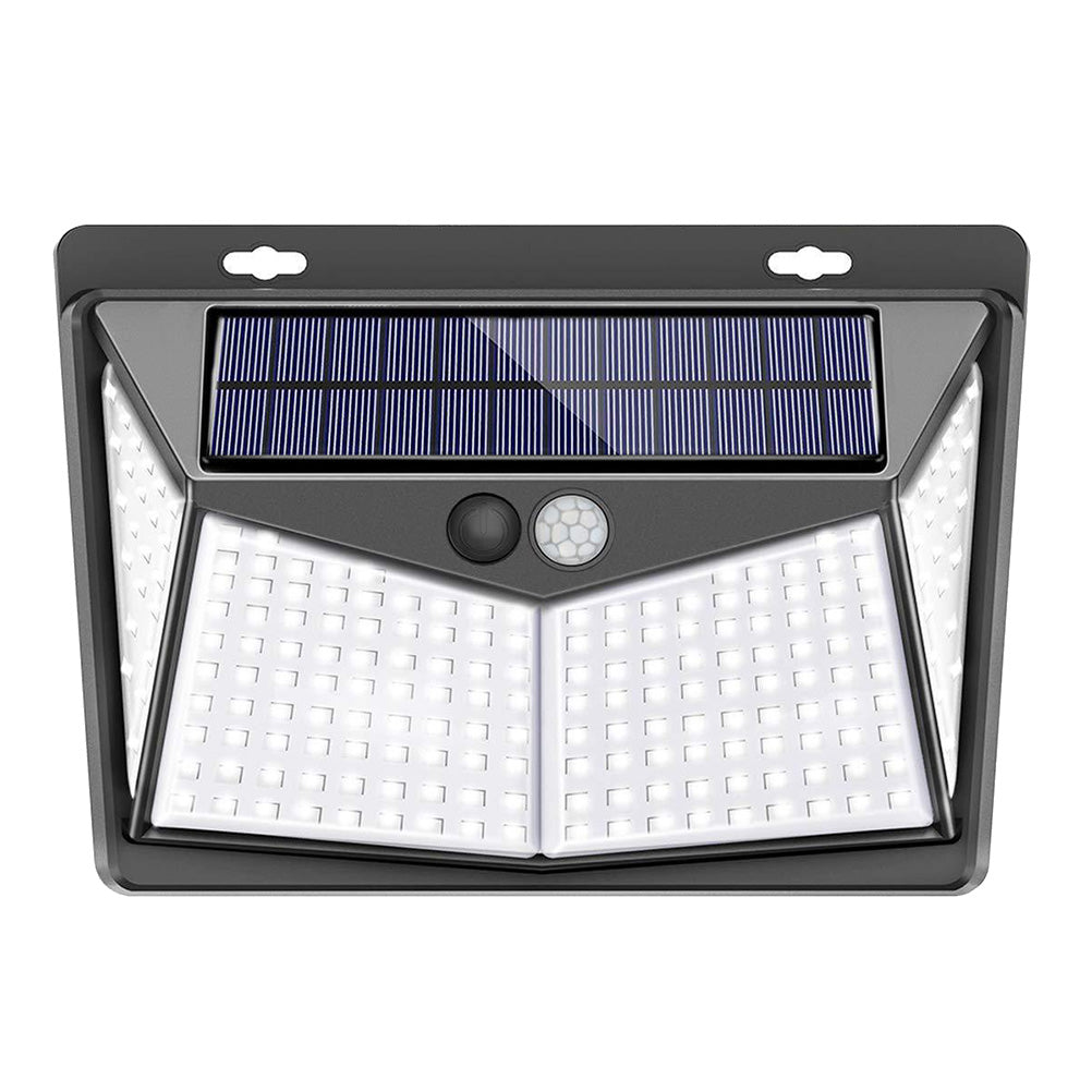 HOMEMAXS 208LED Solar Powered Outdoor Light Motion Sensor Security Lamp Wall Lights for Garden Yard Driveway