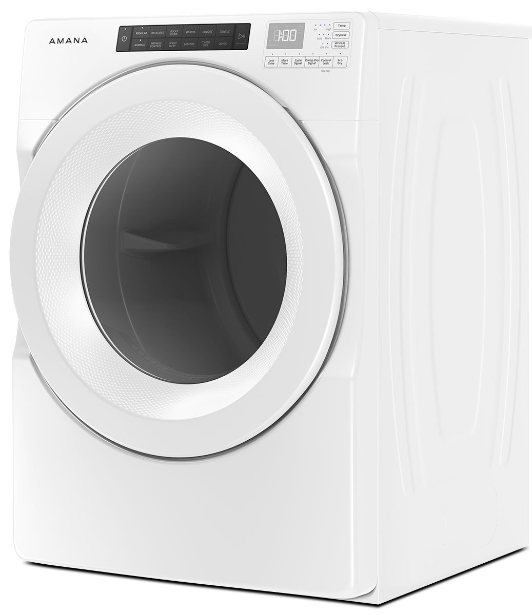 Amana 7.4 Cu. Ft. White Front-Load Electric Dryer With Sensor Drying