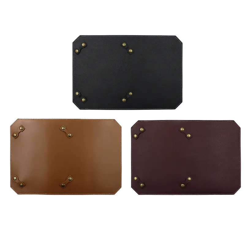 Outdoor Camping Vegetable Tanned Leather For SOTO ST310 Stove Handmade Pedestal Pad With 4 Protection Fixed Pads Cover Leather